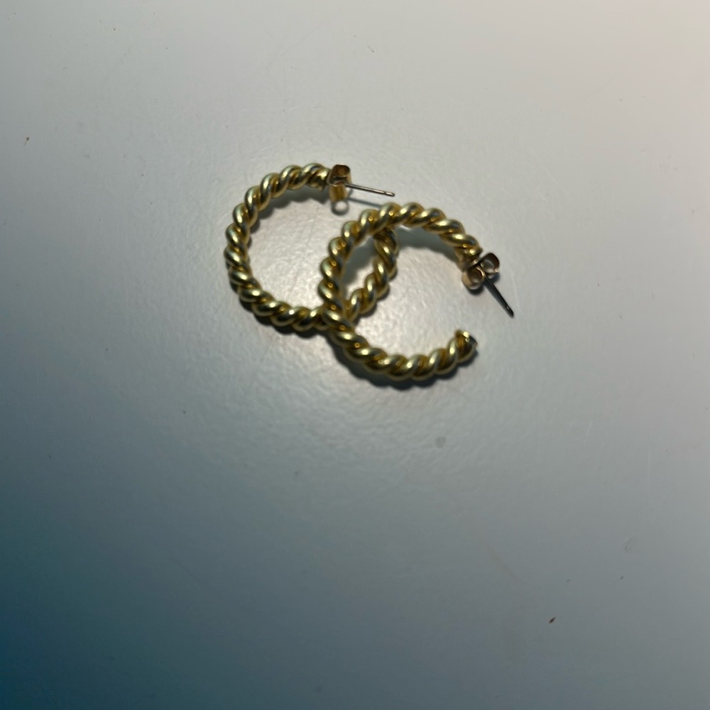 Madewell Gold Twist earrings - Picture 1 of 3